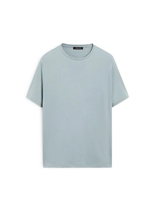 Футболка из хлопкового микса с коротким рукавом- Заказать в России