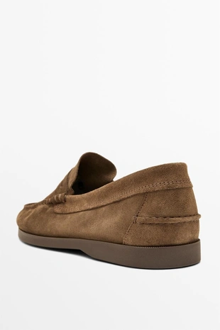 Мягкие кожаные лоферы с подковой- Заказать в России