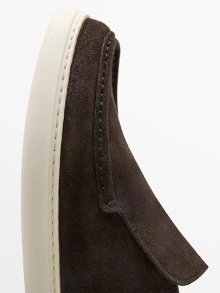 Лоферы на сапожной подошве из разделанной кожи- Заказать в России