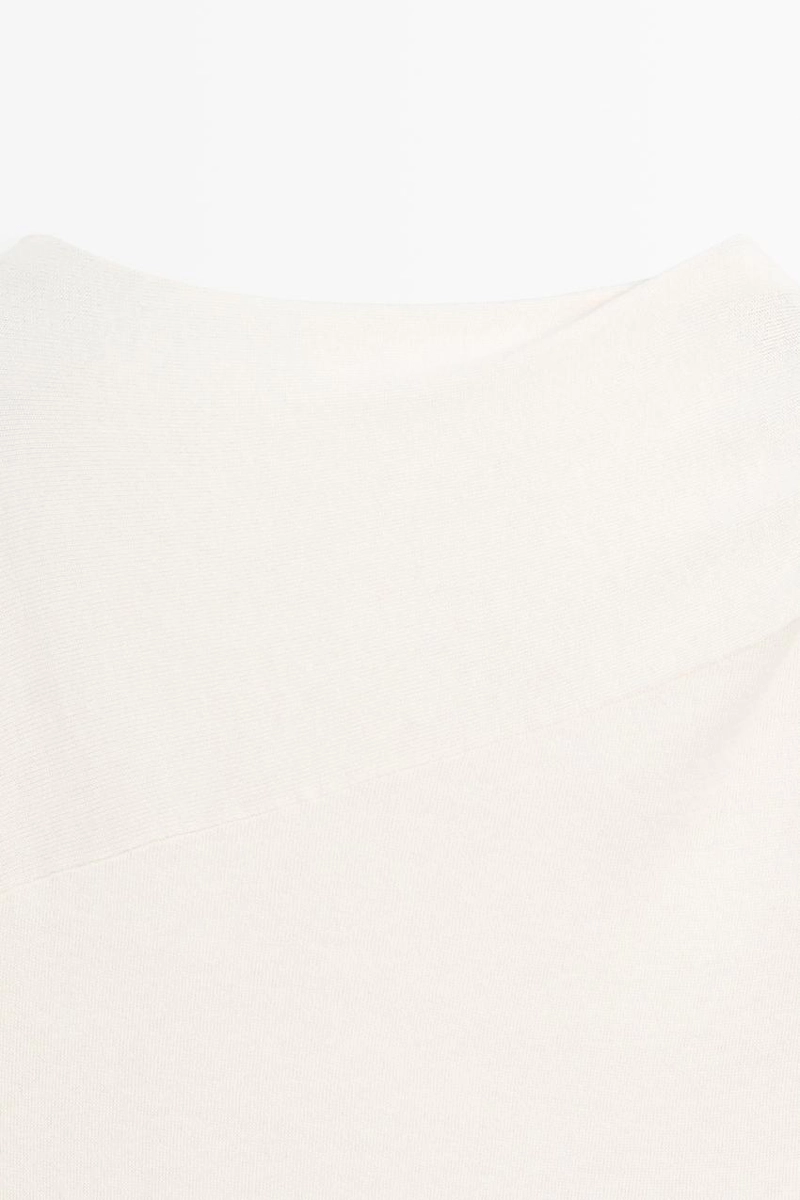 Джемпер из вязаного шелкового микса с шарфом - studio