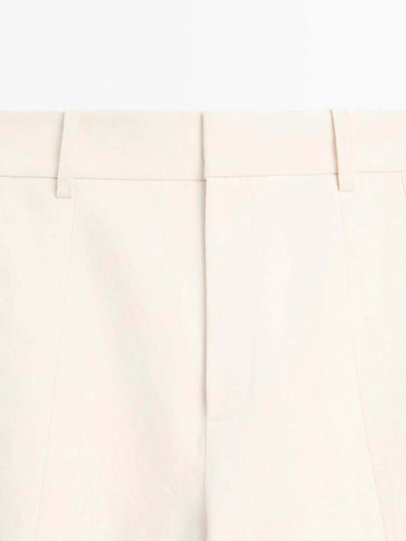 Брюки linen and cotton barrel fit