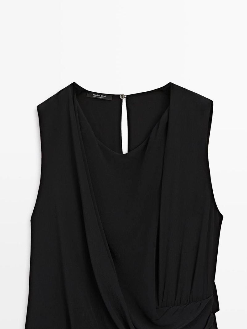 Потоковый полупрозрачный комбинезон-платье