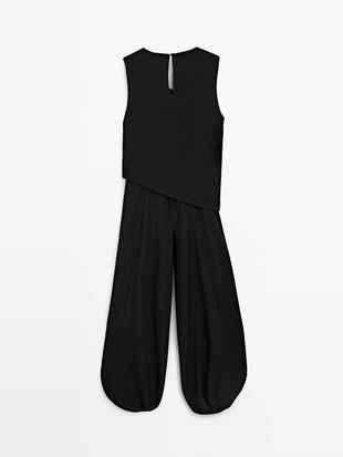 Потоковый полупрозрачный комбинезон-платье- Заказать в России