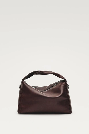 LEATHER | 6958/651/702 - Massimo Dutti Сумка через плечо из натуральной кожи наппа