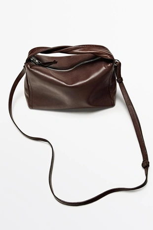 Сумка через плечо из натуральной кожи наппа- Заказать в России