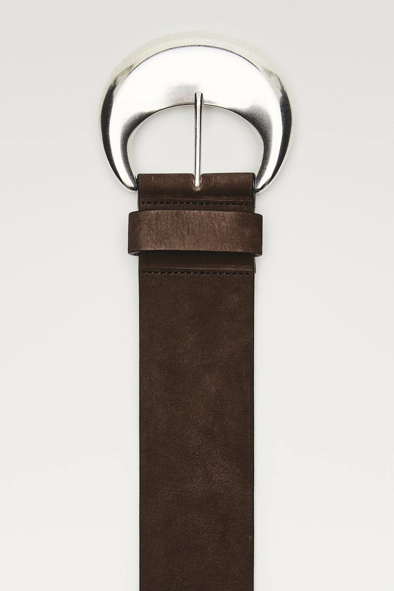 Ремень из замши с деталями пряжки