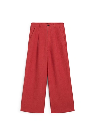 Брюки из льна свободного кроя- Заказать в России