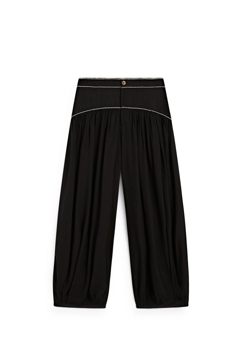 Брюки с контрастным швом