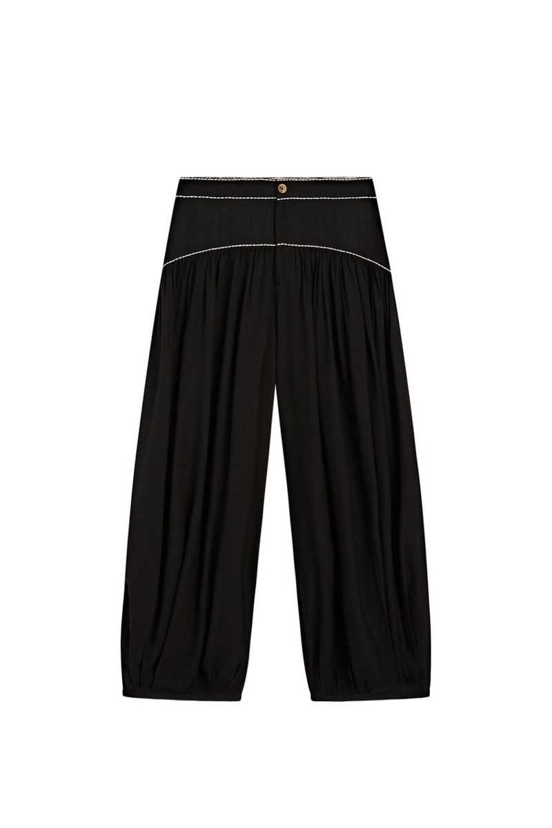 Брюки с контрастным швом