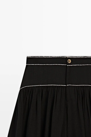 Брюки с контрастным швом- Заказать в России