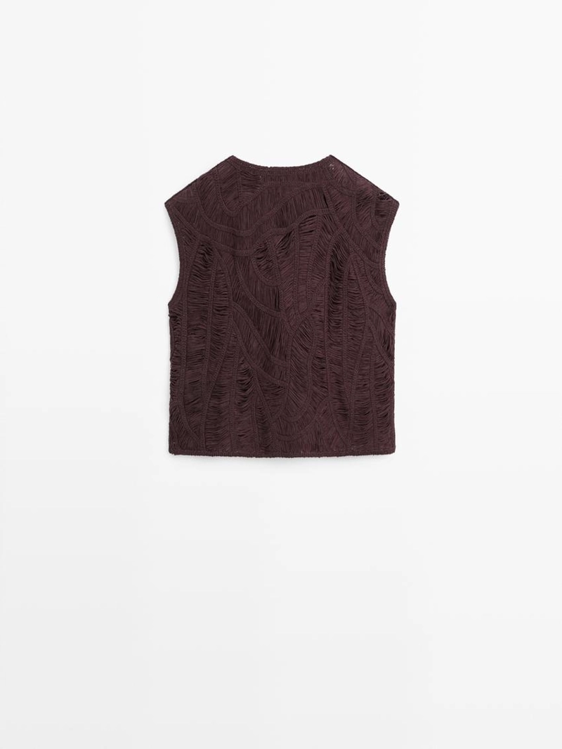 Жилет вязаный крючком