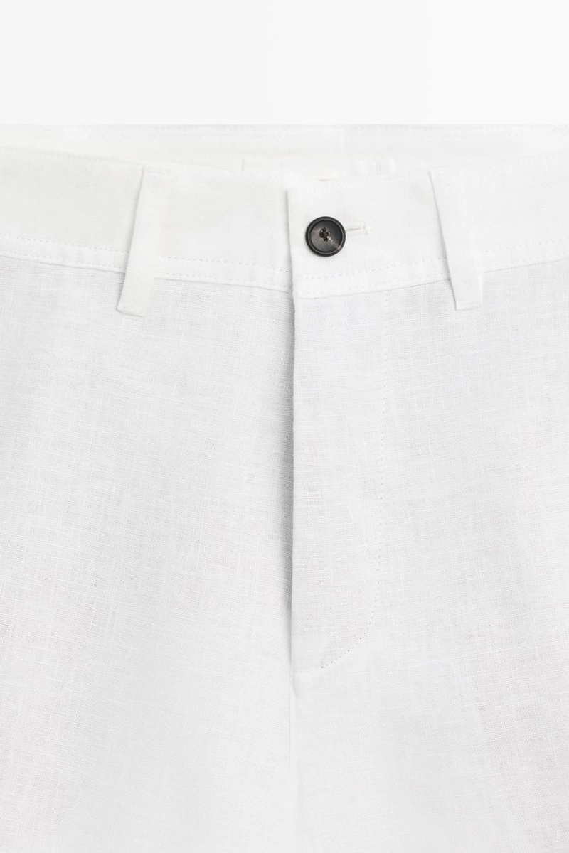 Шорты-бермуды из 100% льна