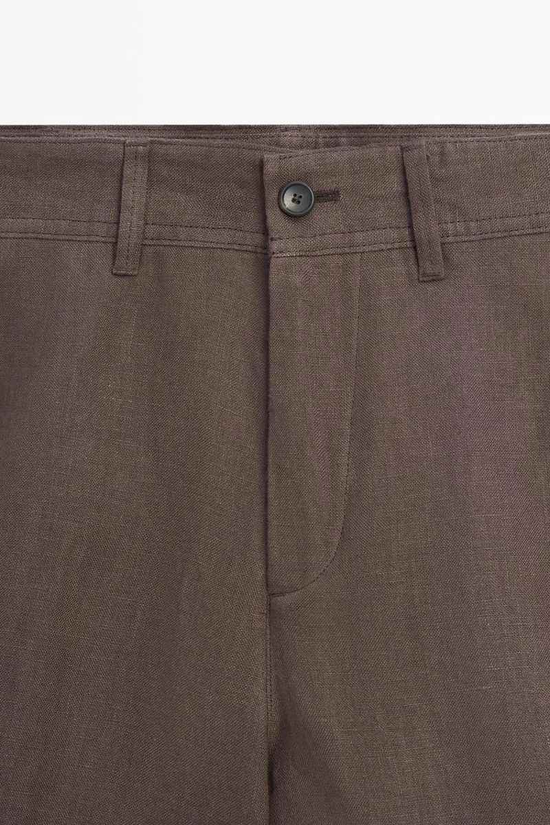 100% льняные короткие бермуды