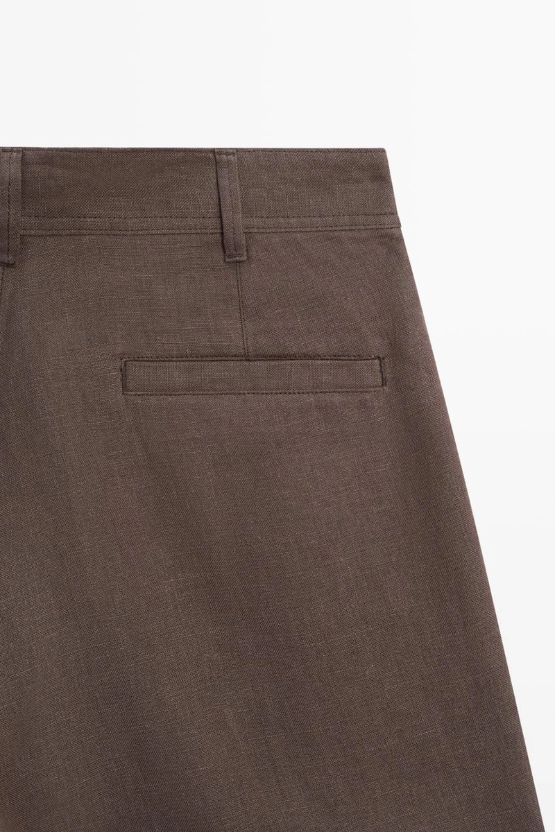 100% льняные короткие бермуды