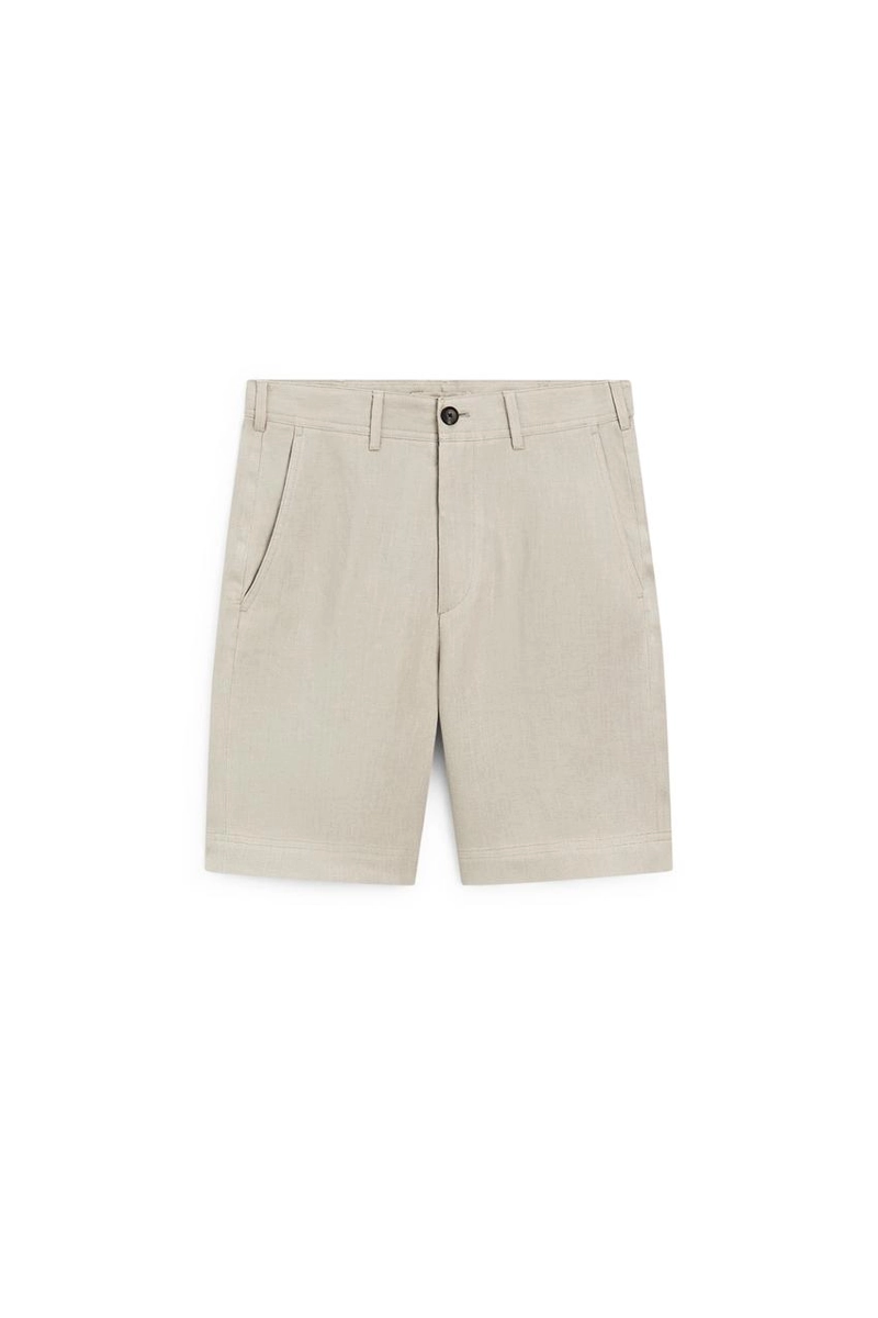 Шорты-бермуды из 100% льна