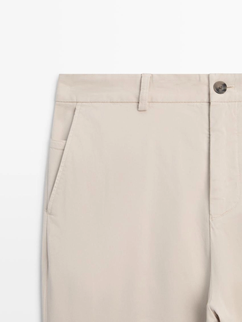 Хлопковые брюки в стиле джоггер из смеси хлопка