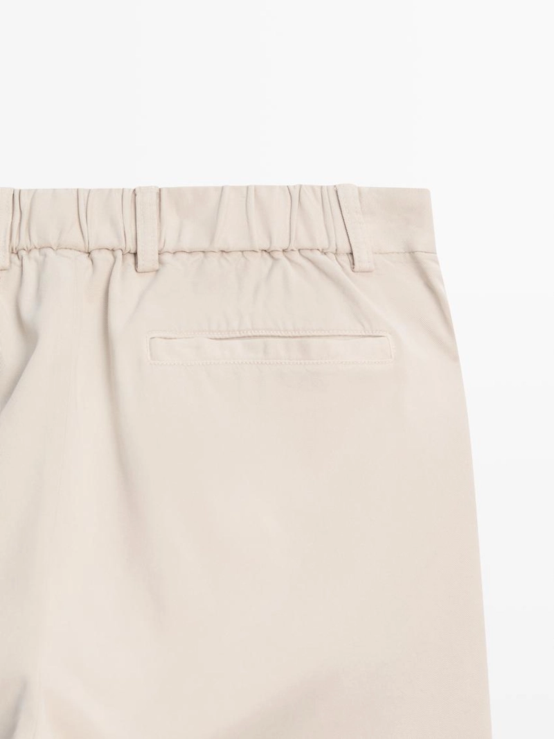 Хлопковые брюки в стиле джоггер из смеси хлопка