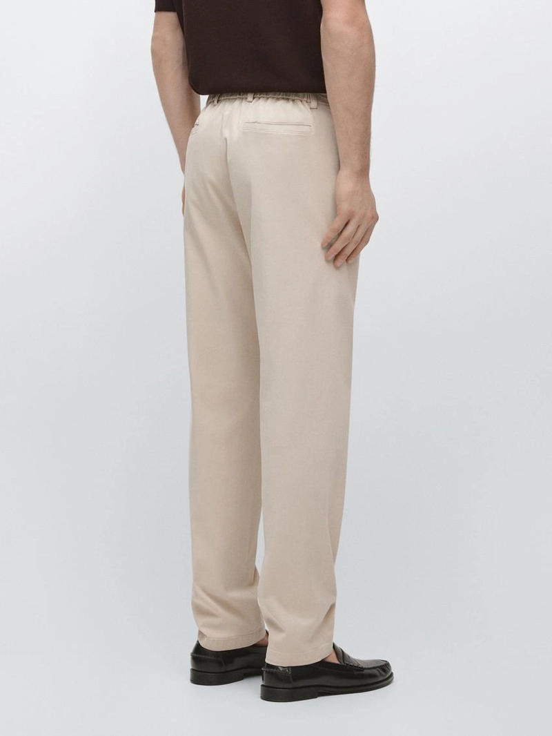 Хлопковые брюки в стиле джоггер из смеси хлопка