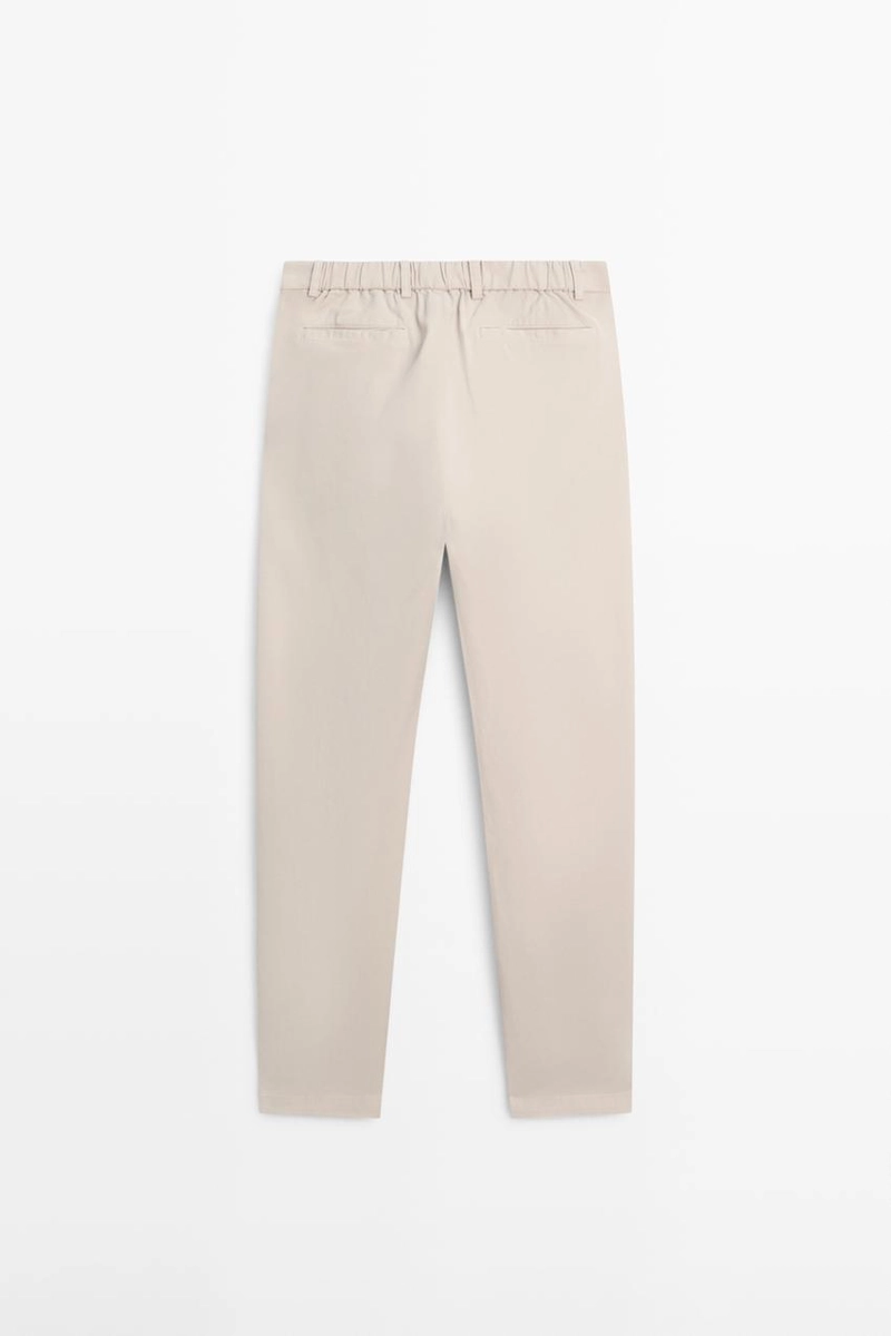 Хлопковые брюки в стиле джоггер из смеси хлопка