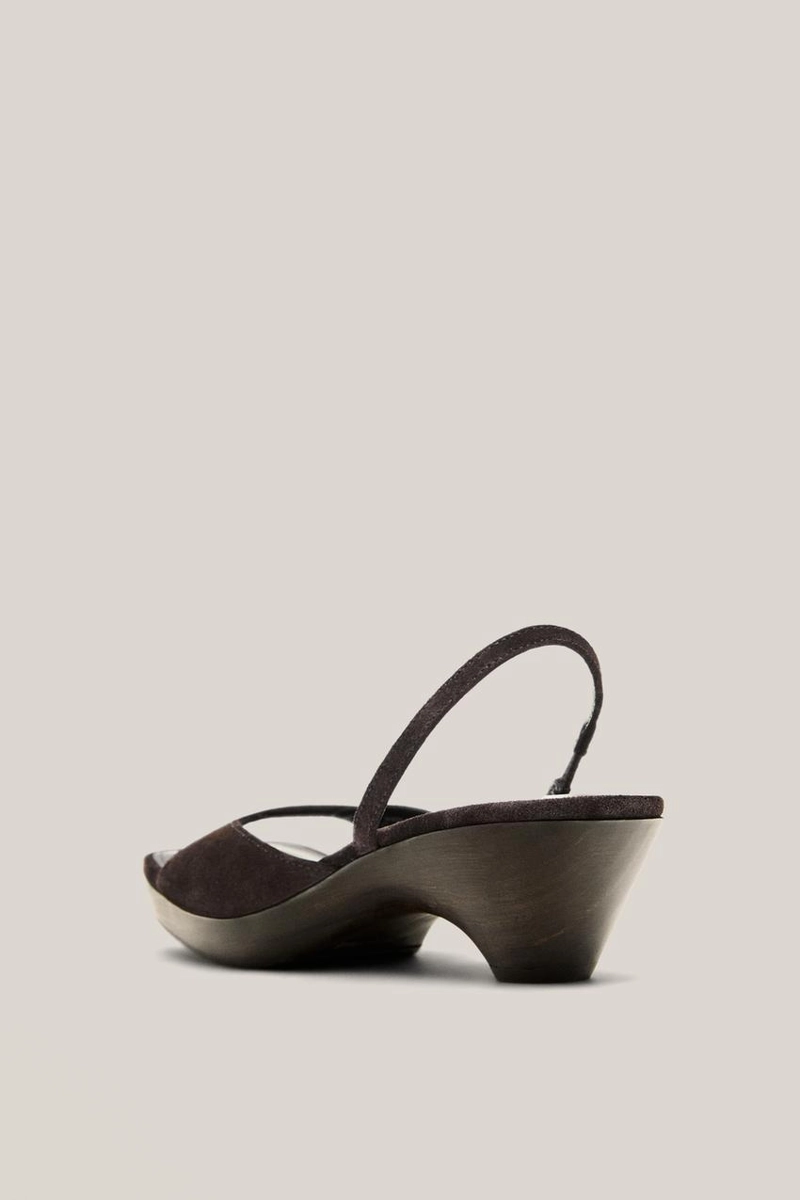 Сандалии на деревянном каблуке - limited edition