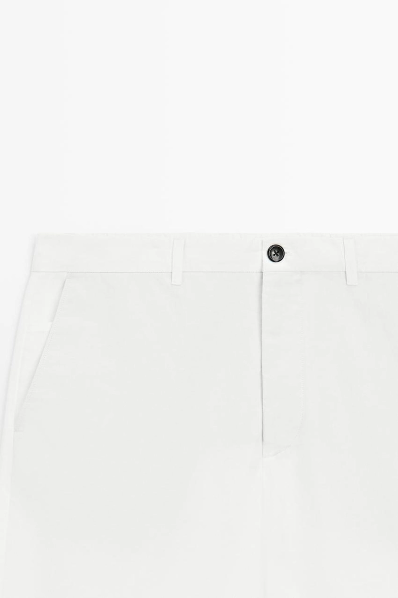 Хлопковые и льняные брюки в стиле баррель