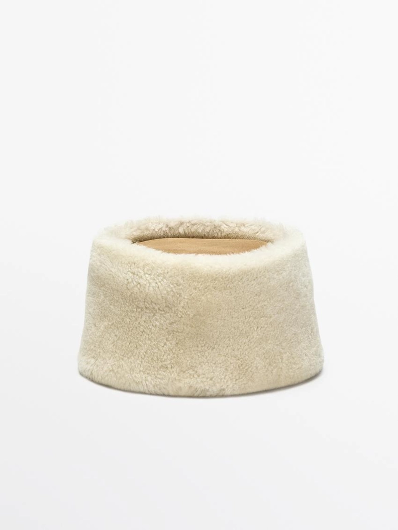 Кожаная шапка с двухсторонней отделкой