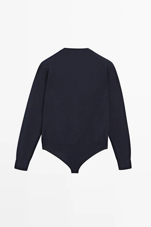 Боди из шелкового смесового материала и брюки из льняного смесового материала- Заказать в России