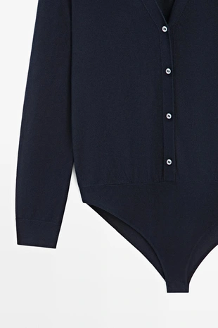 Боди из шелкового смесового материала и брюки из льняного смесового материала- Заказать в России