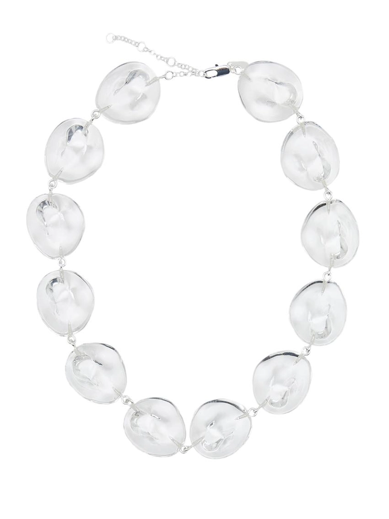 Колье из стеклянных частей