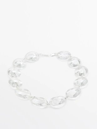 Колье из стеклянных частей- Заказать в России