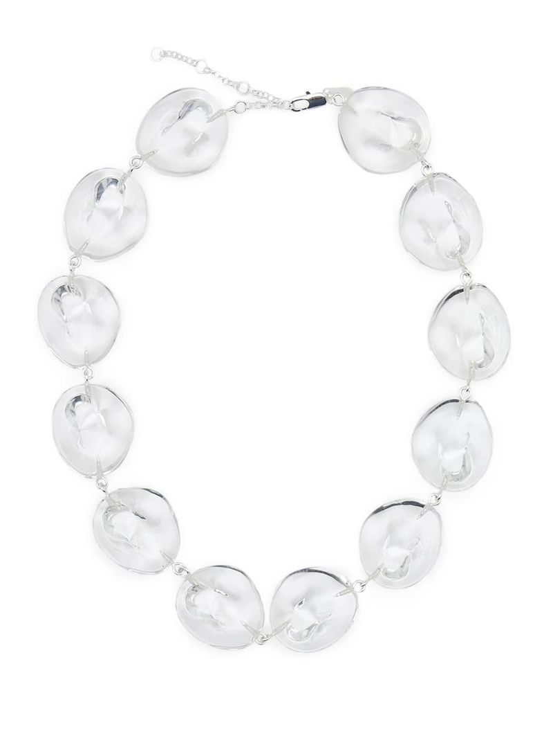 Колье из стеклянных частей