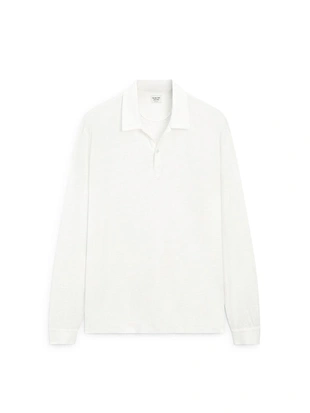100% льняная поло-рубашка с длинным рукавом - limited edition- Заказать в России