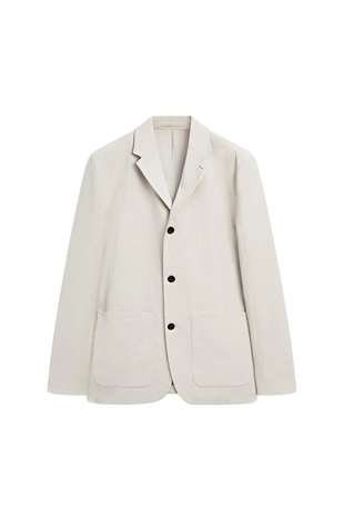 Пиджак из 100% льна с карманными деталями - limited edition- Заказать в России