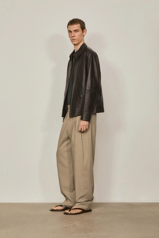 Куртка из мягкой кожи нубука - лимитированная коллекция- Заказать в России