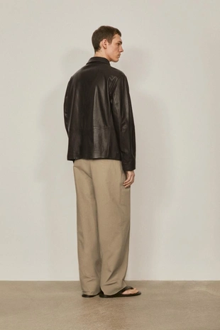 Куртка из мягкой кожи нубука - лимитированная коллекция- Заказать в России