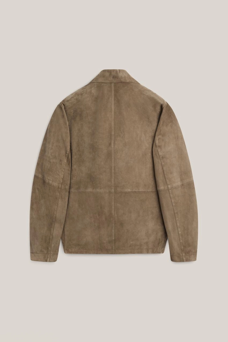 Куртка из замши с карманами - лимитированное издание