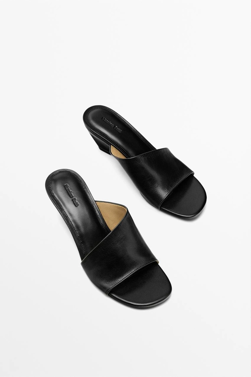 Сандалии на платформе из мягкой кожи с клиновидным каблуком