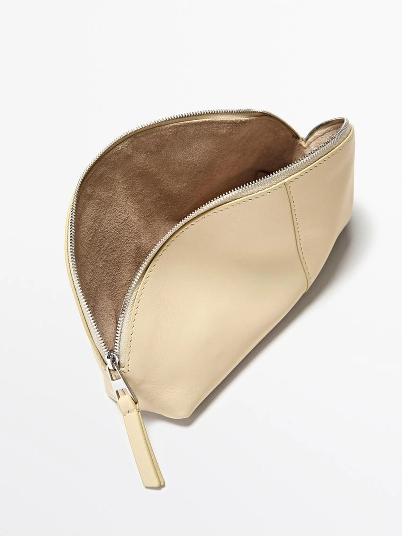 Косметичка из натуральной кожи nappa