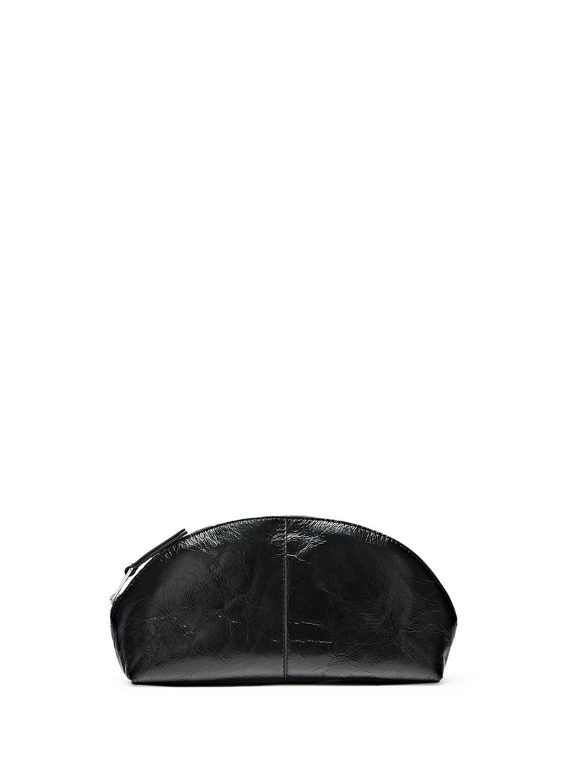 Кожаная косметичка из нубука