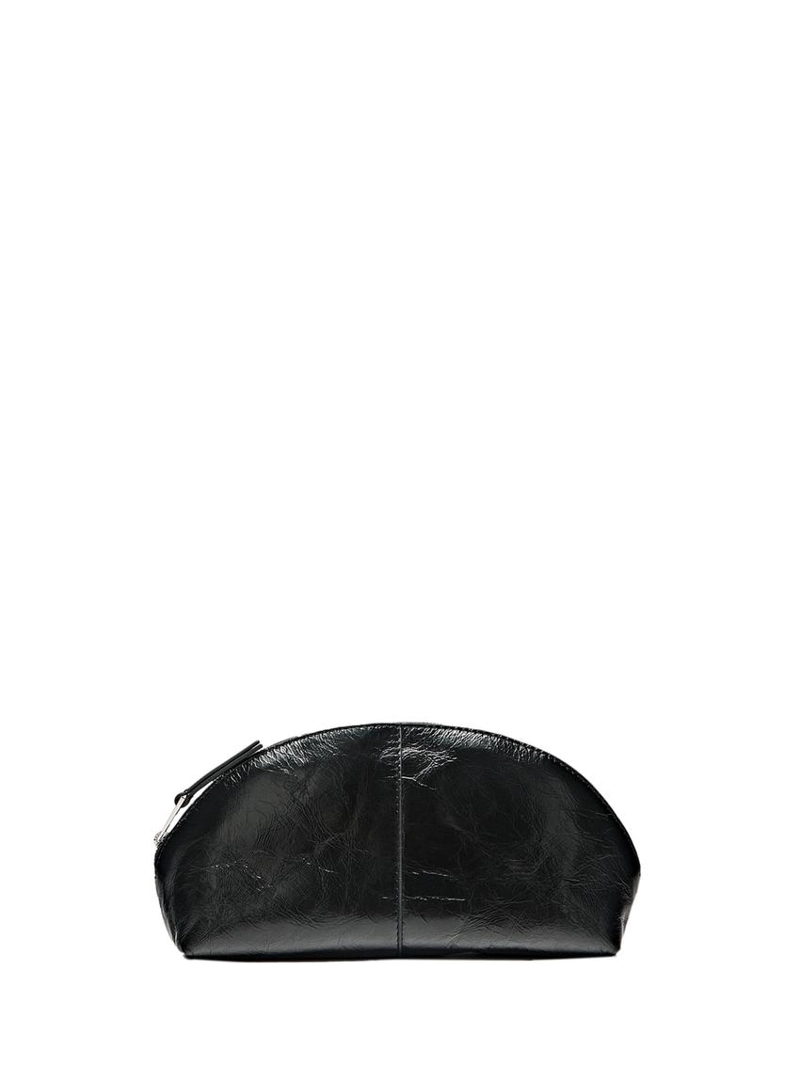 Кожаная косметичка из нубука