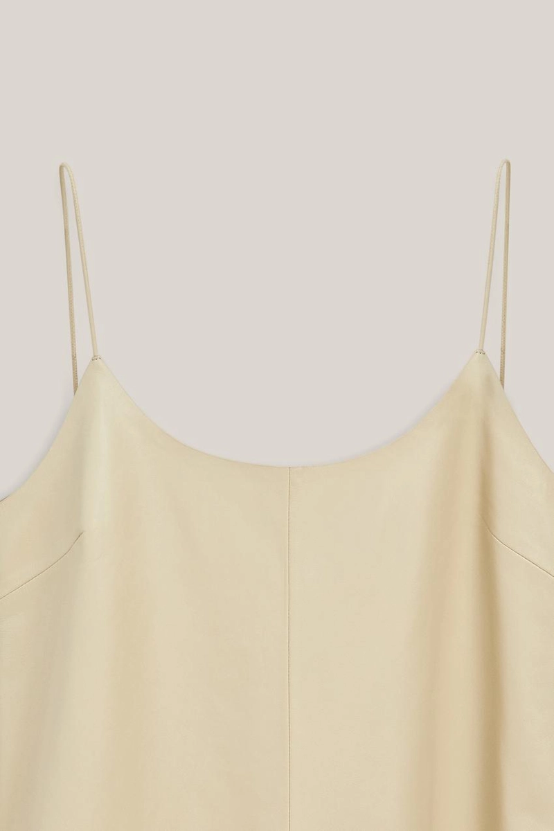 Платье миди из овечьей кожи - лимитированное издание