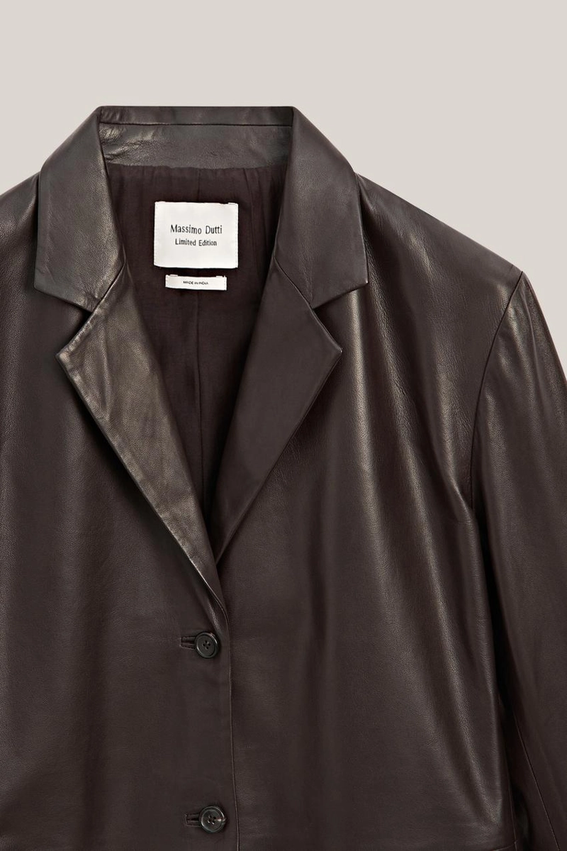 Эксклюзивный пиджак из 100% натуральной овчины с карманными деталями