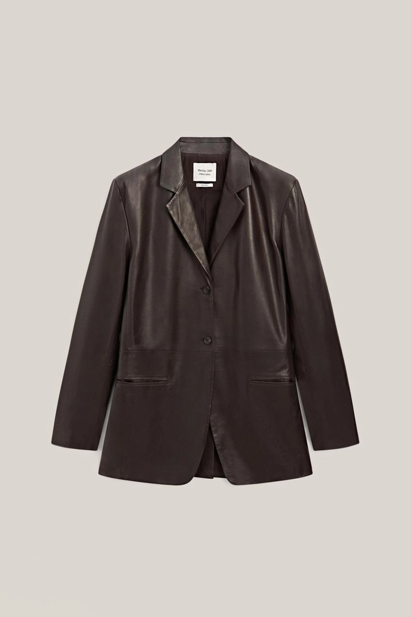 Эксклюзивный пиджак из 100% натуральной овчины с карманными деталями