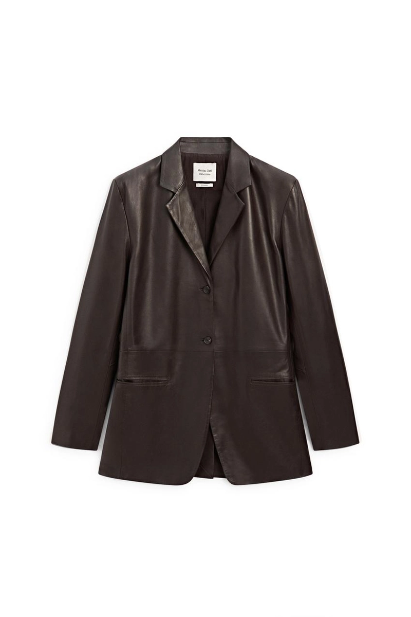 Эксклюзивный пиджак из 100% натуральной овчины с карманными деталями