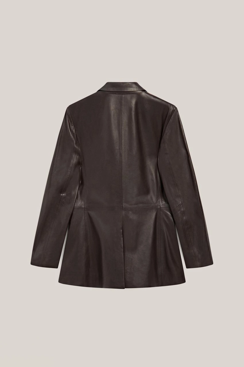 Эксклюзивный пиджак из 100% натуральной овчины с карманными деталями