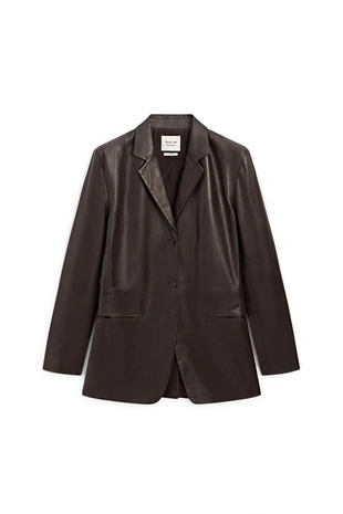 Эксклюзивный пиджак из 100% натуральной овчины с карманными деталями- Заказать в России