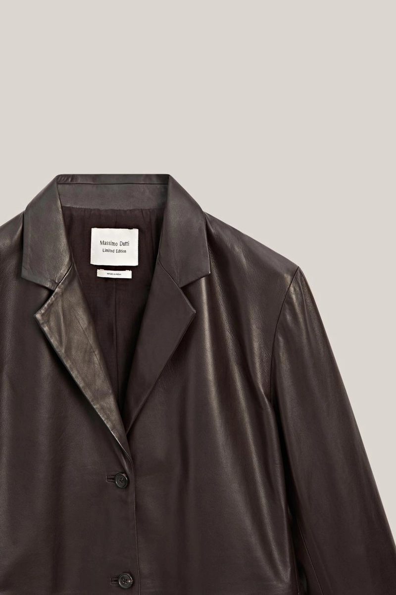 Эксклюзивный пиджак из 100% натуральной овчины с карманными деталями