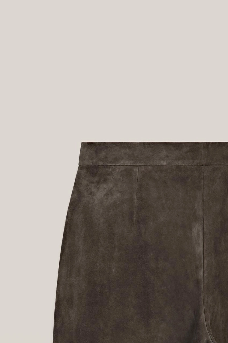 Замшевые кожаные брюки - лимитированная коллекция