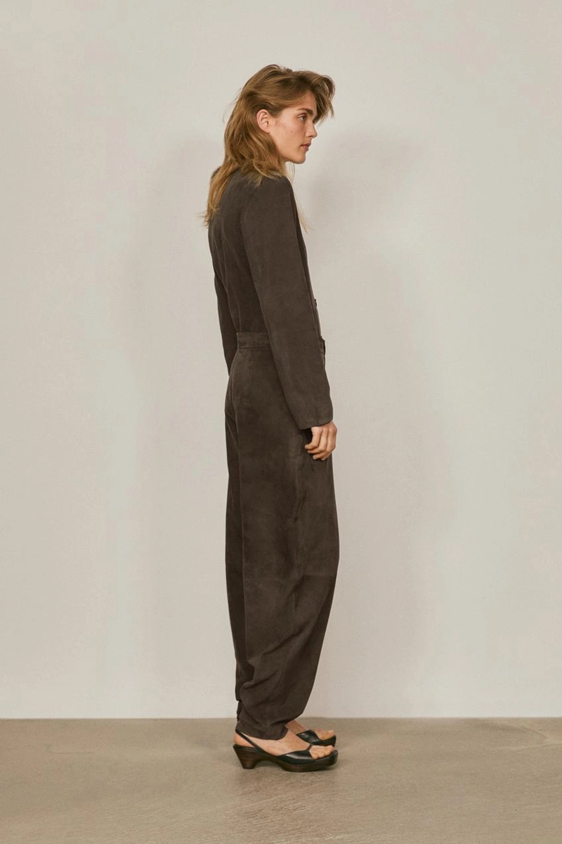 Замшевые кожаные брюки - лимитированная коллекция