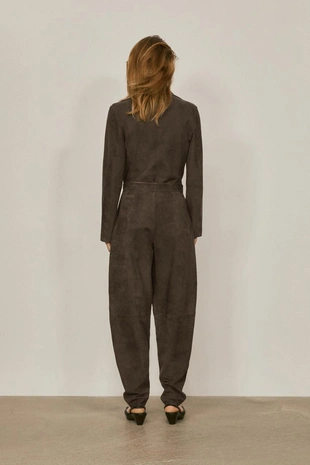 Замшевые кожаные брюки - лимитированная коллекция- Заказать в России